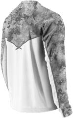 Huk Icon Camo Ls White 185 - Long Sleeve Png