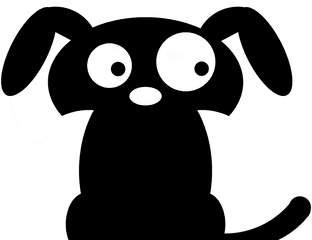 Funnycutesketchartcharacter - Free Image From Needpixcom Funny Dog Silhouette Png