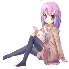 Anime Girl Transparent 3 - Kawaii Transparent Anime Girl Png
