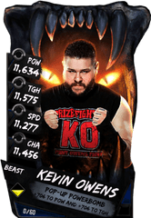 Download Kevinowens S4 16 Beast - Wwe Supercard Alexa Bliss Png