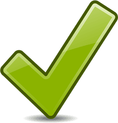 Green Check Mark Image - Clipart Ok Png