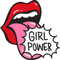 Girl Power 21 Tongue Pink - Imagens Girl Power Png