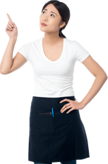 Women Pointing Top Png Stock Photo - Chinese Woman Png Transparent