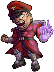 M Bison Street Fighter Chibi - Street Fighter Iv Bison Png