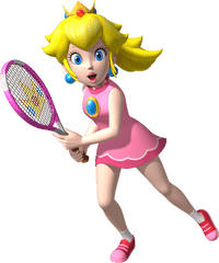 Princess Peach Transparent Hq Png Image - Princess Peach Tennis Dress