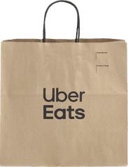 Uber Eats Delivery Bags - Paper Bag Png
