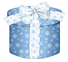 Blue Christmas Gift PNG Download Free