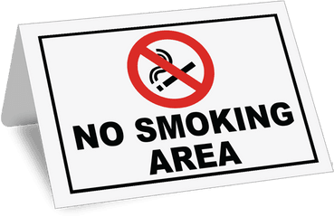 Download No Smoking Area Tent Sign - Transparent No Smoking No Smoking Zone Logo Png