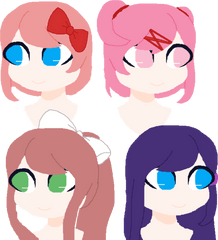 Doki Literature Club Bases - For Women Png