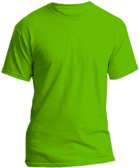 Tgm T - Green Plain T Shirts Png