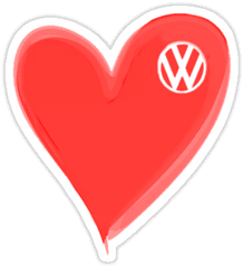 Vw Large Love Heartvw Logo T - Shirt Tshirts U0026 Hoodies By Vw Symbol Png