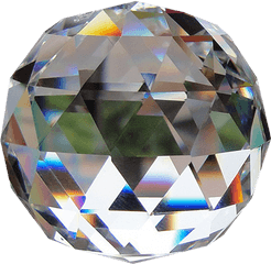 Image Result For Crystal Png Hanging Crystals - Faceted Crystal Ball