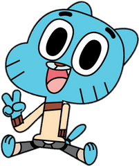 Making Peace Sign Transparent Png - Amazing World Of Gumball