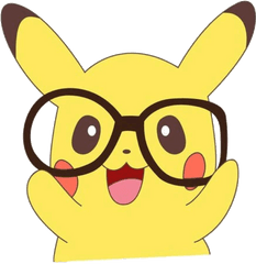 Cute Pikachu - Pikachu Nerd Png