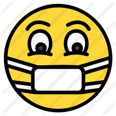 Face Mask - Free Smileys Icons Face With Mask Svg Png