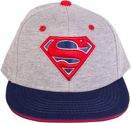 Dc Comics - Superman Logo Grey Cap Baseball Cap Png