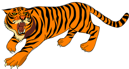 White Tiger Clipart - Tiger Clipart Png