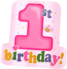 1 Year Birthday Candles Png - First Happy Birthday Png Happy 1st Birthday Png