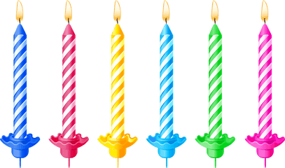 Birthday Candles Clipart Png - Birthday Candles Transparent Background