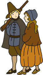 Svg Transparent Stock Pilgrim Png Files - Pilgrim Cartoon