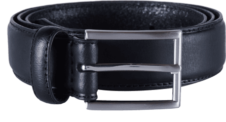 Black Stitch Leather Belt Online In Nz - Belt Png