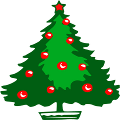 Christmas Tree Clip Art - Transparent Black Christmas Tree Silhouette Png