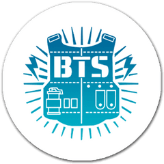 Bts Bullet Proof Blue Pop Holder - Bts Logo Blue Png