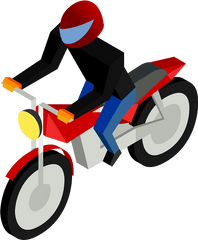 Motor Vehicle - Driving Motor Bike Clipart Png