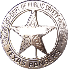 Badge Of The Texas Ranger Division - Texas Ranger Badge Png