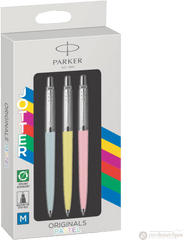 Parker Jotter Ballpoint Pen - Pastel Bluepastel Pinkpastel Yellow Pack Of 3 Parker Jotter Originals Pastel Png