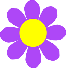 Free Clip Arts Design Of Purple Flower - Purple Flower Clipart Png