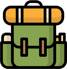 Backpack Bag Camping Travel Vacation Icon - Camping Backpack Icon Png