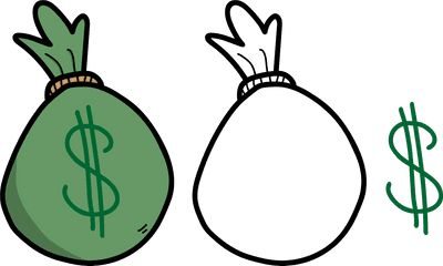 Money Bag Png 4k - Cash Money Cartoon