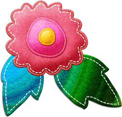 Felt Flower Day Of The Dead - Floral Design Png