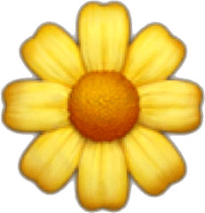 Premades Premade Overay Sticker - Yellow Flower Emoji Png