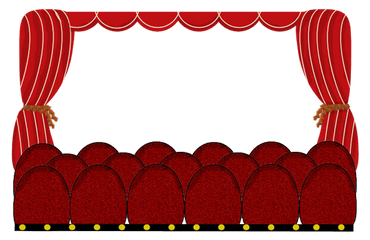 Movie Theatre Frame Stage Scene Png - Frame Theatre Png