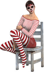 Download Woman Sitting Chair - De Mulher De Meia Idade Sentada Png