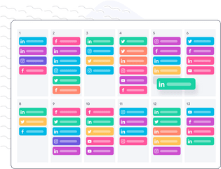 Social Media Publishing U0026 Scheduling Platform Oktopost - Social Media Tool Calendar Png