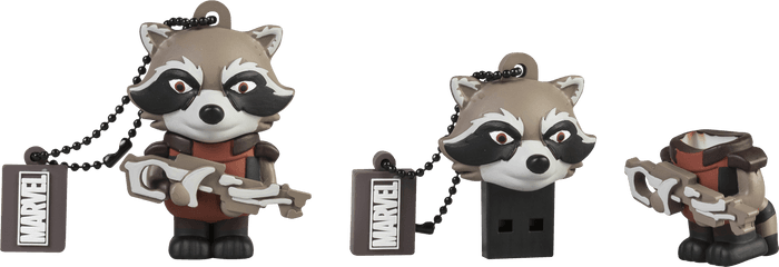 16gb Guardians Of The Galaxy Rocket Racoon Usb Flash Drive - Walmartcom Rocket Raccoon Png