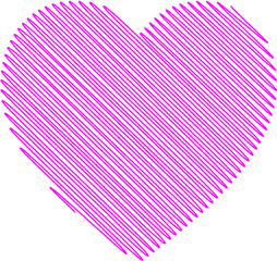 Download Heart Clipart Scribble - Scribbles Transparent Png Pink