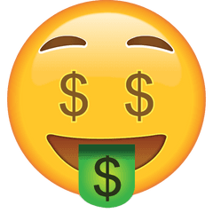 Money Face Emoji Icon File HD - Free PNG