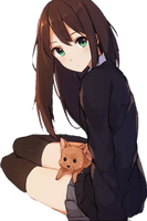 School Anime Girl Free HD Image - Free PNG