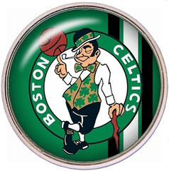 20mm Boston Celtics Nba Basketball Logo Snap Charm Tropicaltrinkets - Boston Celtics Png