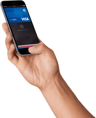 Apple Pay Visa - Apple Pay Hand Png