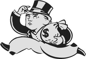 Tax March Houston - Rich Uncle Pennybags Monocle Png