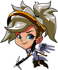 Overwatch Cute Spray Transparent Png - Overwatch Mercy Cute Spray