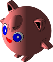Jigglypuff - PokÃ©mon 3d Cad Model Library Grabcad Fictional Character Png