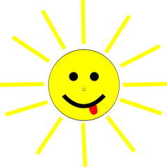 Sun Happy - Sun Face Cartoon Transparent Cartoon Jingfm Png