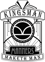 Download Man Art Print Png Image With - Kingsman Logo Black And White