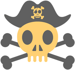 Pirate Skull Hat Over Skeleton - Saint Petka Png